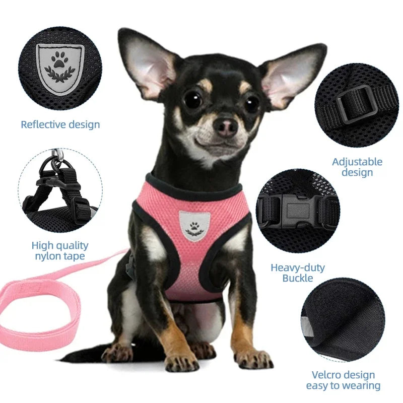 Breathable, Reflective Dog Harness