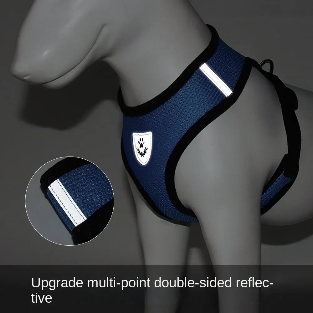 Breathable, Reflective Dog Harness